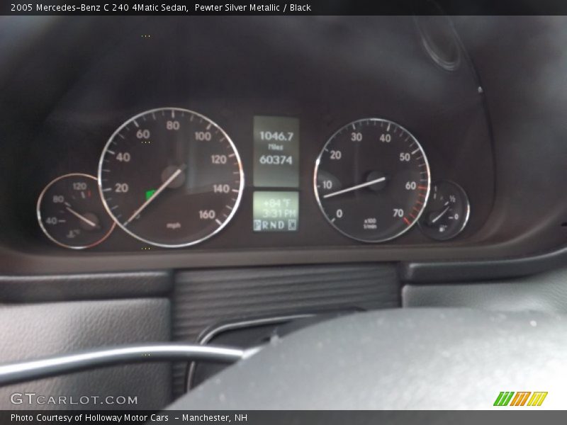 Pewter Silver Metallic / Black 2005 Mercedes-Benz C 240 4Matic Sedan