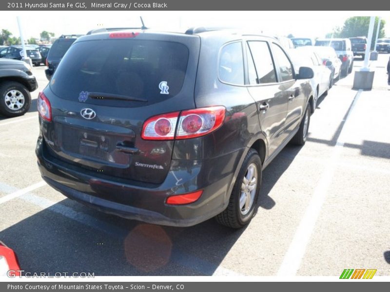 Mineral Gray / Cocoa Black 2011 Hyundai Santa Fe GLS