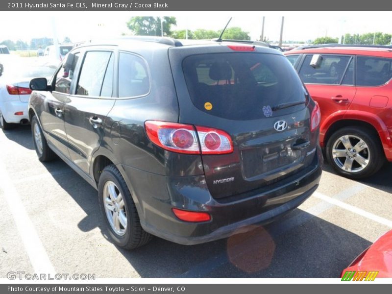 Mineral Gray / Cocoa Black 2011 Hyundai Santa Fe GLS