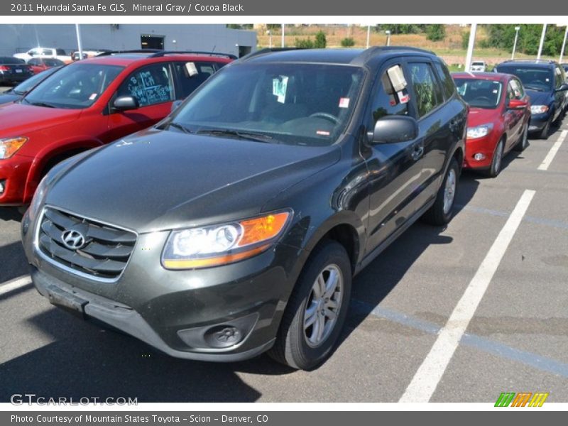 Mineral Gray / Cocoa Black 2011 Hyundai Santa Fe GLS