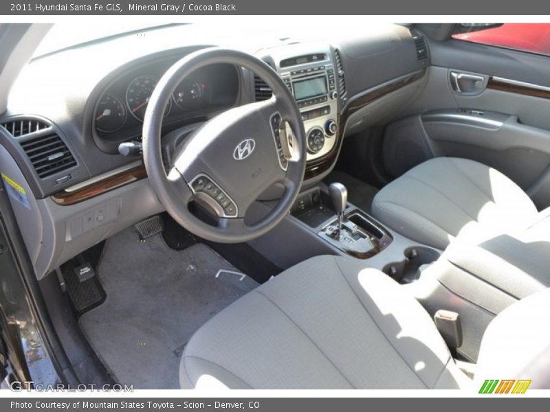 Mineral Gray / Cocoa Black 2011 Hyundai Santa Fe GLS