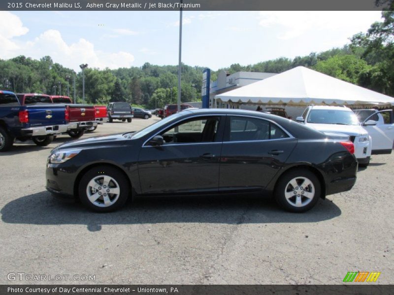 Ashen Gray Metallic / Jet Black/Titanium 2015 Chevrolet Malibu LS