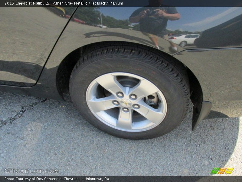 Ashen Gray Metallic / Jet Black/Titanium 2015 Chevrolet Malibu LS