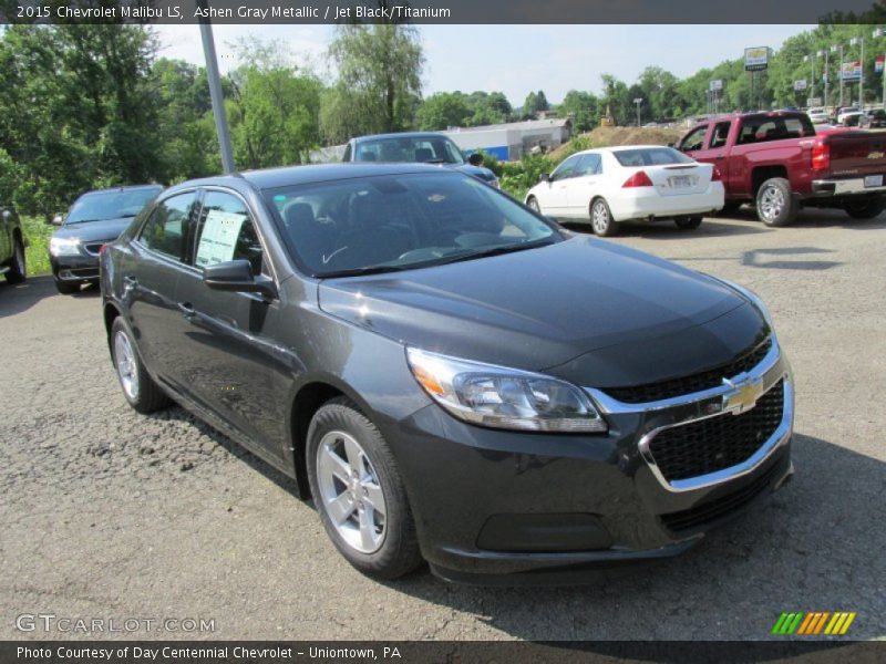 Ashen Gray Metallic / Jet Black/Titanium 2015 Chevrolet Malibu LS