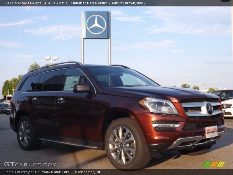 Cinnabar Red Metallic / Auburn Brown/Black 2014 Mercedes-Benz GL 450 4Matic