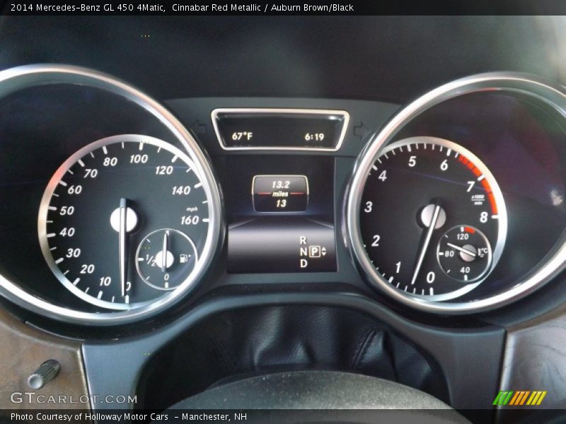 Cinnabar Red Metallic / Auburn Brown/Black 2014 Mercedes-Benz GL 450 4Matic