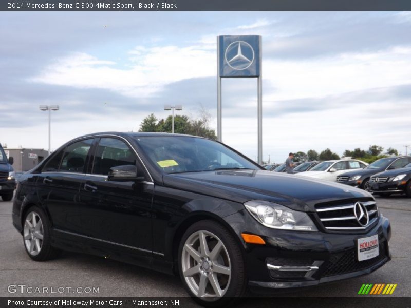 Black / Black 2014 Mercedes-Benz C 300 4Matic Sport