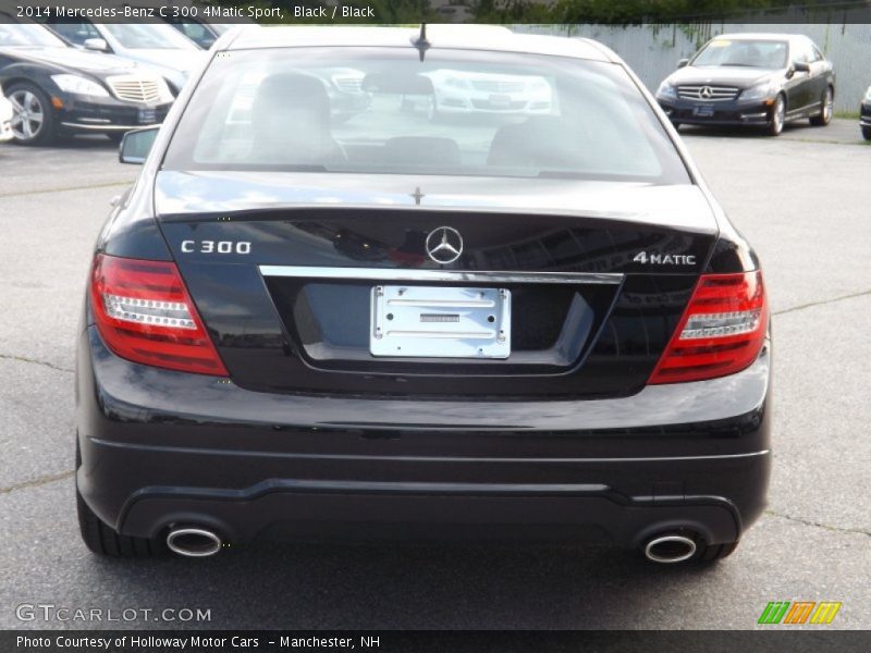 Black / Black 2014 Mercedes-Benz C 300 4Matic Sport
