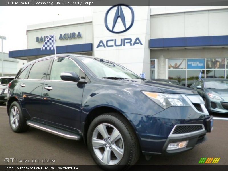 Bali Blue Pearl / Taupe 2011 Acura MDX Technology