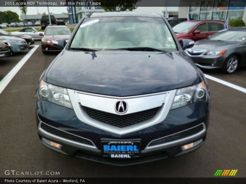 Bali Blue Pearl / Taupe 2011 Acura MDX Technology