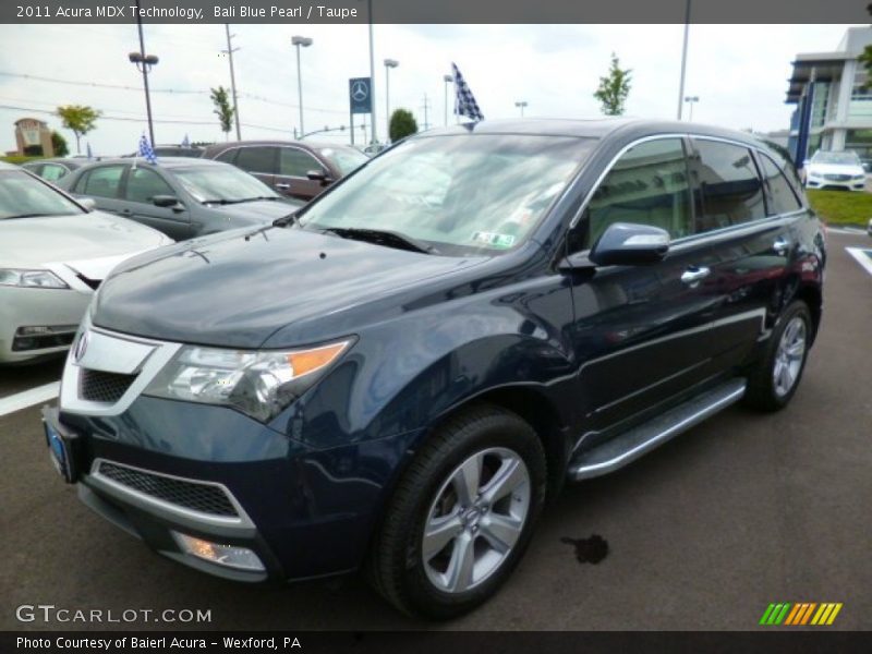 Bali Blue Pearl / Taupe 2011 Acura MDX Technology