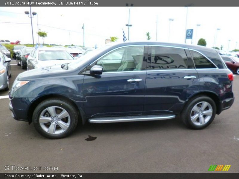 Bali Blue Pearl / Taupe 2011 Acura MDX Technology