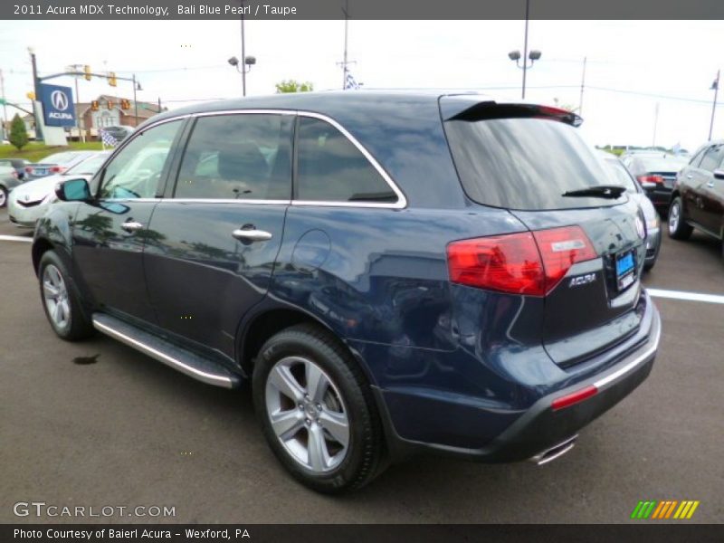 Bali Blue Pearl / Taupe 2011 Acura MDX Technology