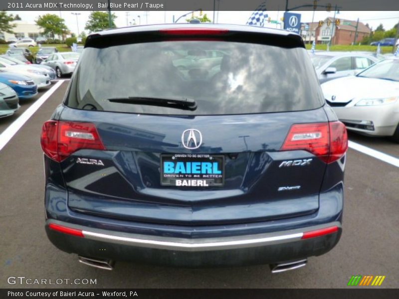 Bali Blue Pearl / Taupe 2011 Acura MDX Technology