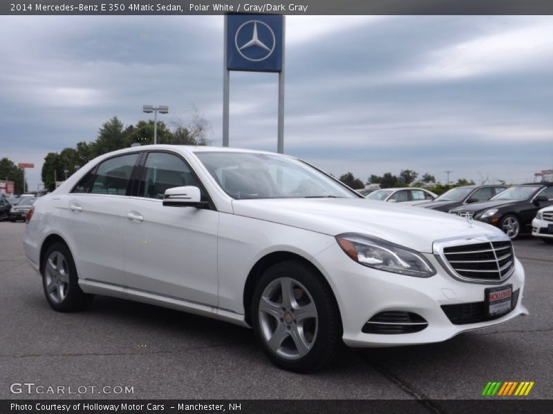 Polar White / Gray/Dark Gray 2014 Mercedes-Benz E 350 4Matic Sedan