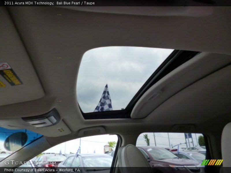 Bali Blue Pearl / Taupe 2011 Acura MDX Technology
