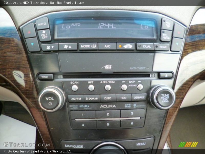 Bali Blue Pearl / Taupe 2011 Acura MDX Technology