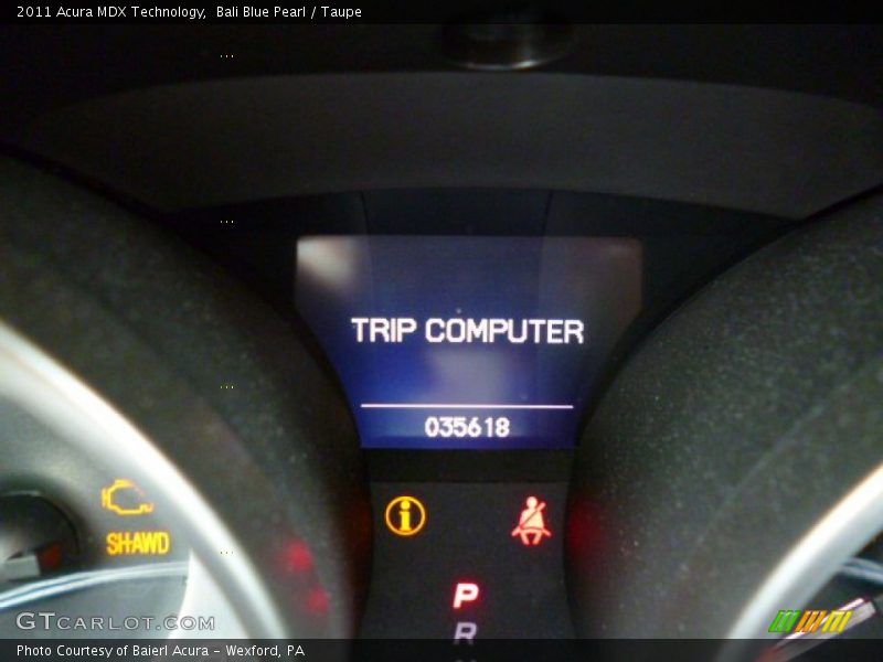 Bali Blue Pearl / Taupe 2011 Acura MDX Technology