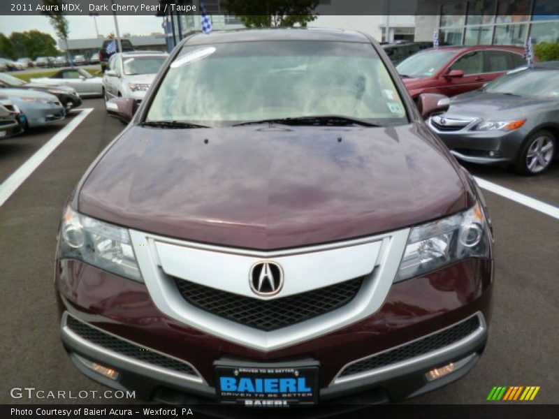 Dark Cherry Pearl / Taupe 2011 Acura MDX