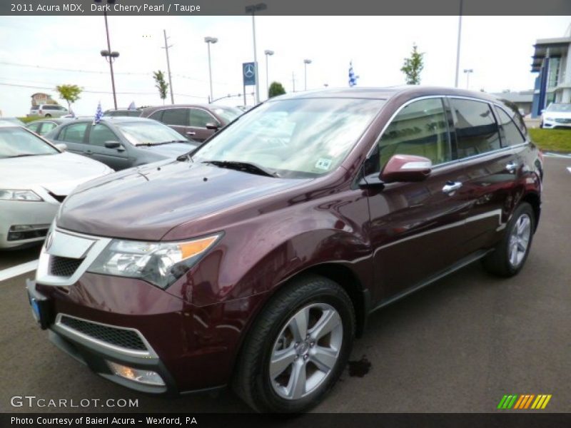 Dark Cherry Pearl / Taupe 2011 Acura MDX