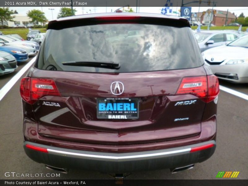 Dark Cherry Pearl / Taupe 2011 Acura MDX