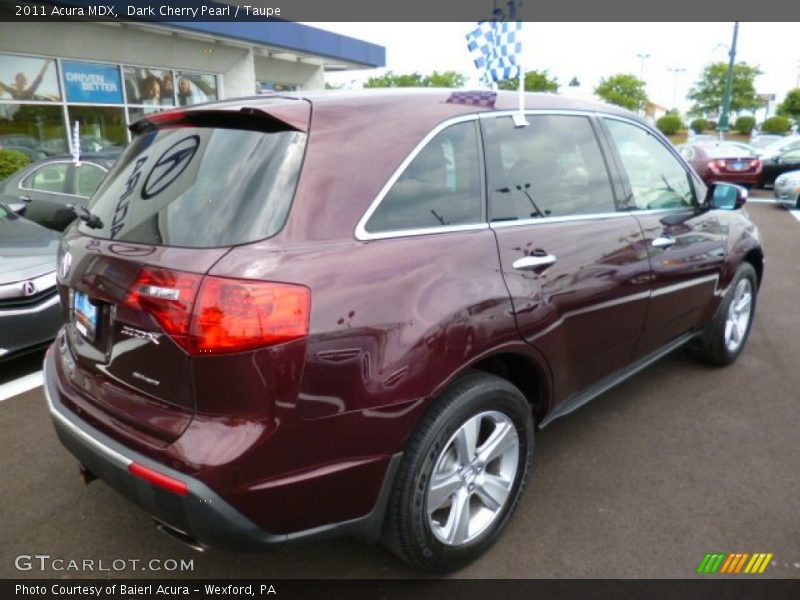 Dark Cherry Pearl / Taupe 2011 Acura MDX