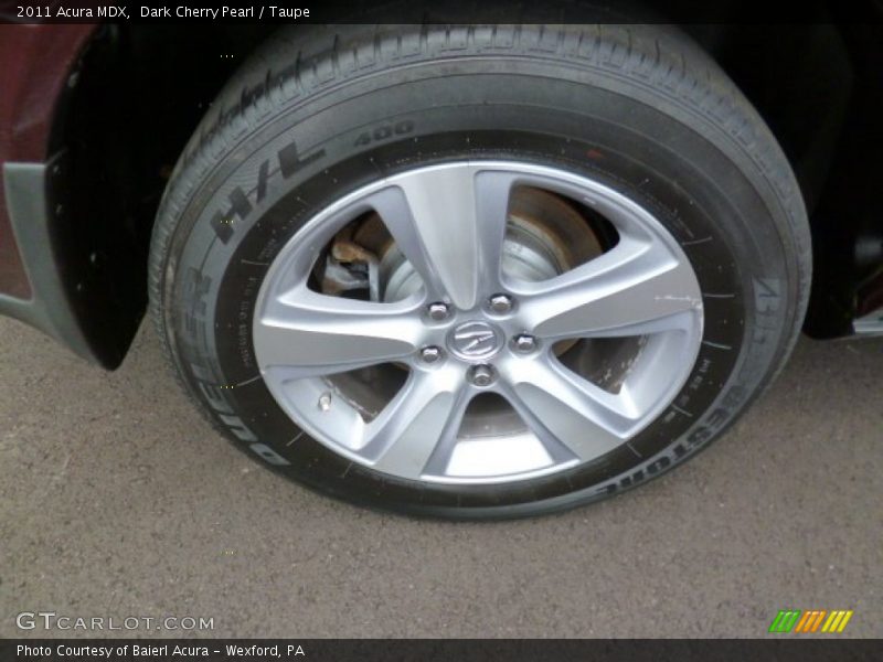 Dark Cherry Pearl / Taupe 2011 Acura MDX