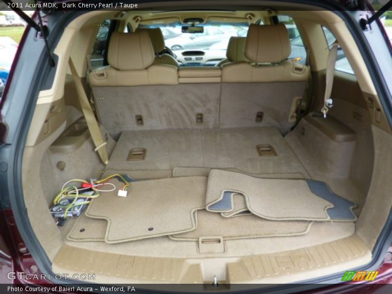 Dark Cherry Pearl / Taupe 2011 Acura MDX