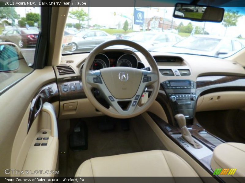 Dark Cherry Pearl / Taupe 2011 Acura MDX