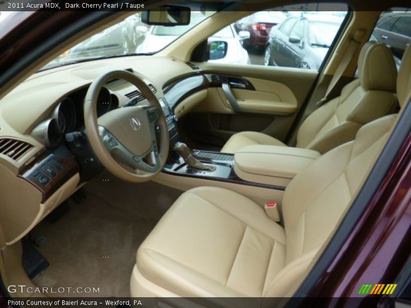Dark Cherry Pearl / Taupe 2011 Acura MDX