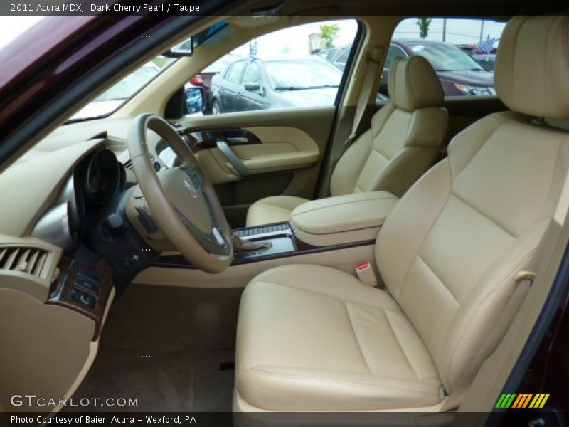 Dark Cherry Pearl / Taupe 2011 Acura MDX