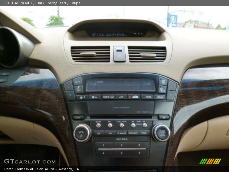 Dark Cherry Pearl / Taupe 2011 Acura MDX