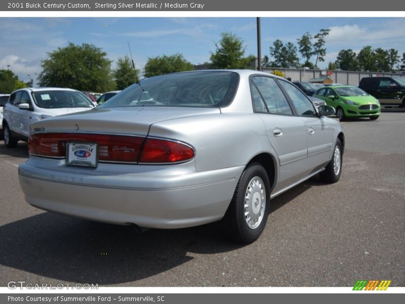 Sterling Silver Metallic / Medium Gray 2001 Buick Century Custom
