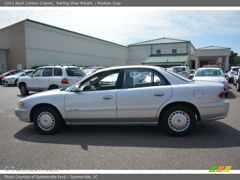 Sterling Silver Metallic / Medium Gray 2001 Buick Century Custom
