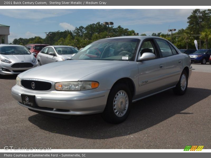 Sterling Silver Metallic / Medium Gray 2001 Buick Century Custom