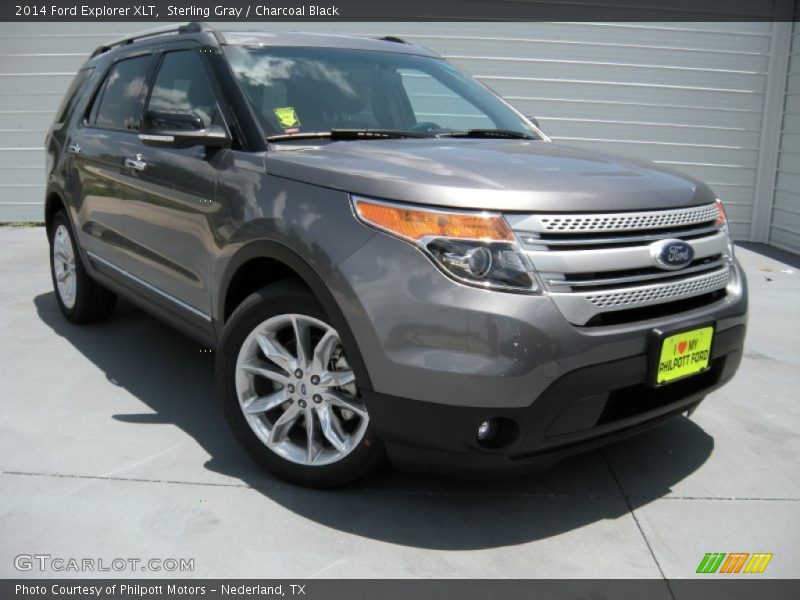 Sterling Gray / Charcoal Black 2014 Ford Explorer XLT