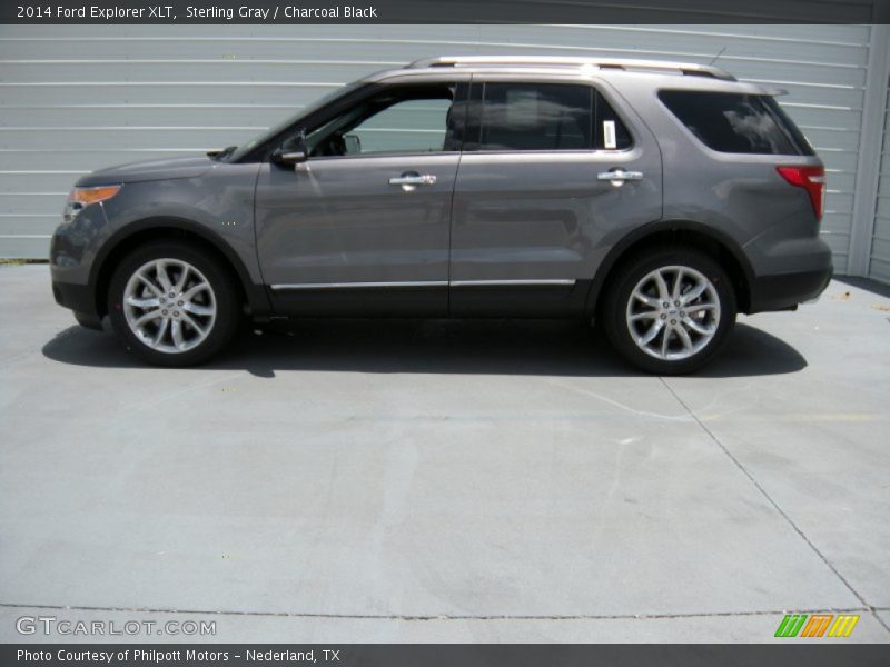 Sterling Gray / Charcoal Black 2014 Ford Explorer XLT