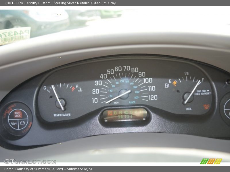 Sterling Silver Metallic / Medium Gray 2001 Buick Century Custom
