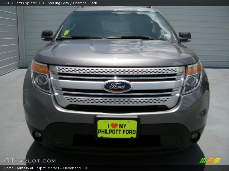 Sterling Gray / Charcoal Black 2014 Ford Explorer XLT