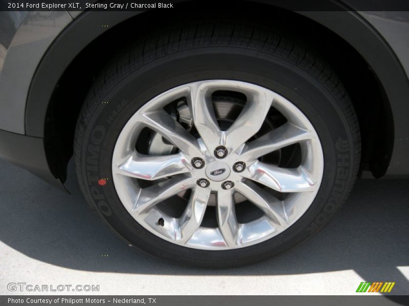 Sterling Gray / Charcoal Black 2014 Ford Explorer XLT