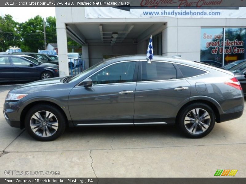 Polished Metal Metallic / Black 2013 Honda Crosstour EX-L V-6 4WD