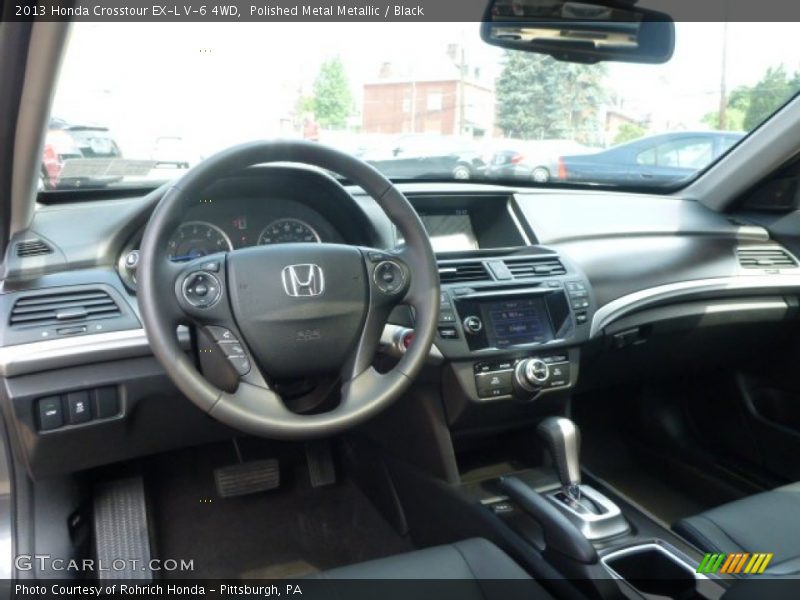 Polished Metal Metallic / Black 2013 Honda Crosstour EX-L V-6 4WD