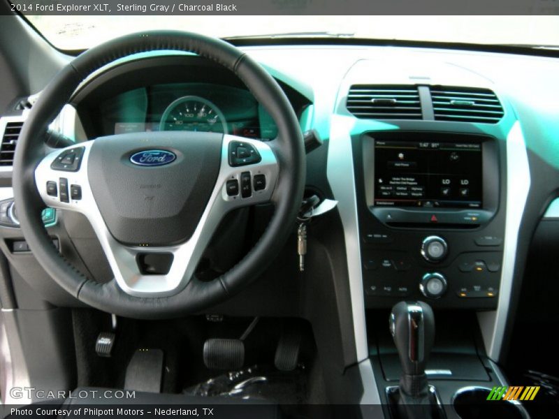 Sterling Gray / Charcoal Black 2014 Ford Explorer XLT