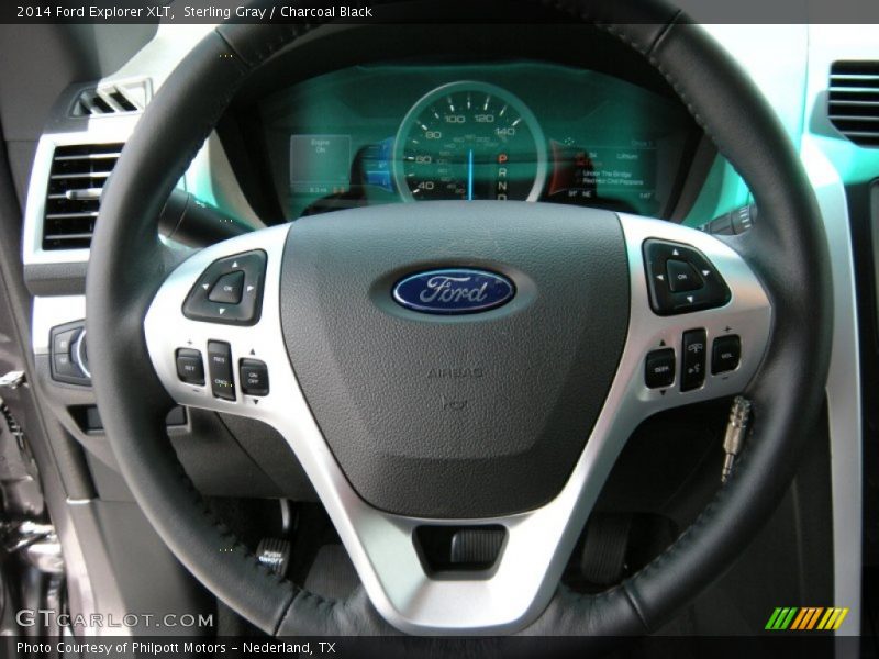 Sterling Gray / Charcoal Black 2014 Ford Explorer XLT