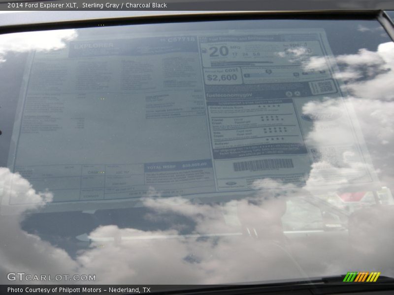 Sterling Gray / Charcoal Black 2014 Ford Explorer XLT