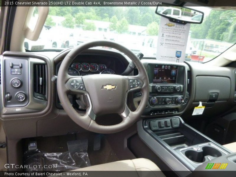 Dashboard of 2015 Silverado 2500HD LTZ Double Cab 4x4