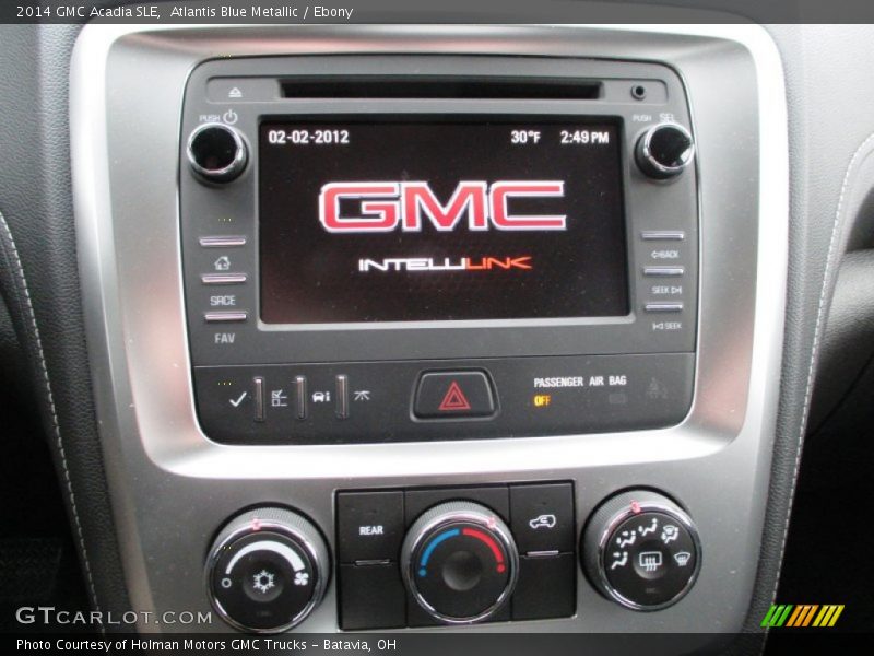 Atlantis Blue Metallic / Ebony 2014 GMC Acadia SLE