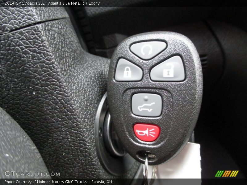 Atlantis Blue Metallic / Ebony 2014 GMC Acadia SLE