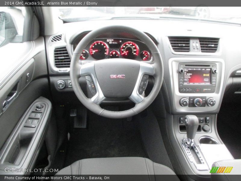 Atlantis Blue Metallic / Ebony 2014 GMC Acadia SLE
