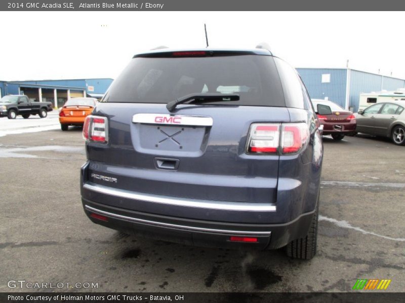 Atlantis Blue Metallic / Ebony 2014 GMC Acadia SLE